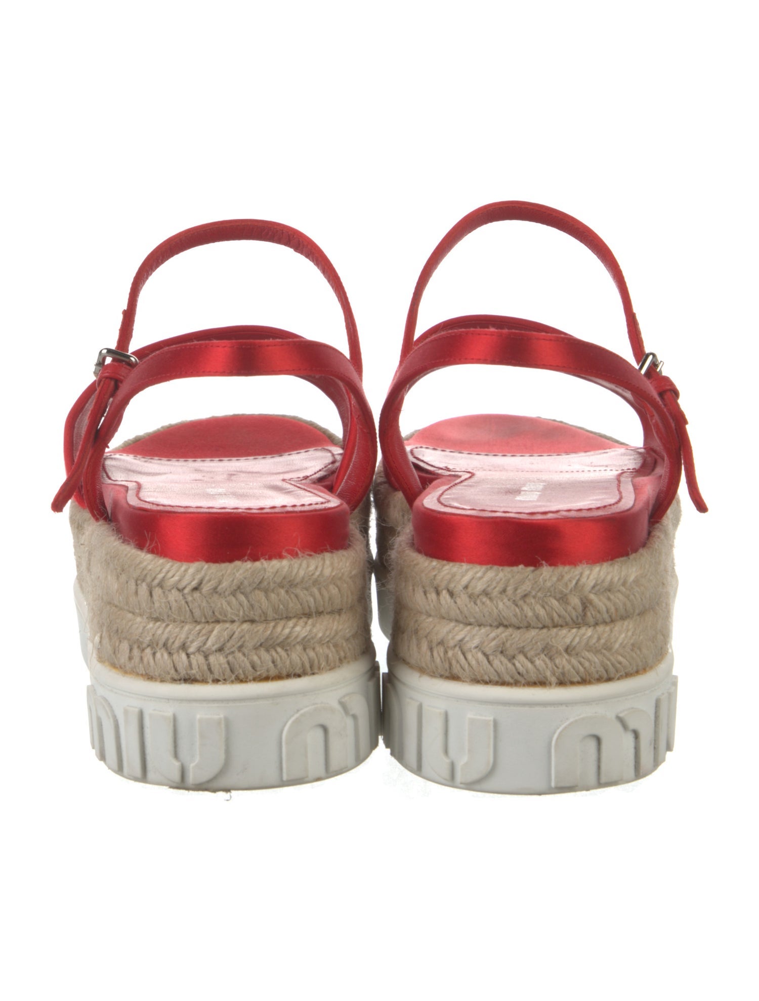 Miu Miu Satin Espadrilles